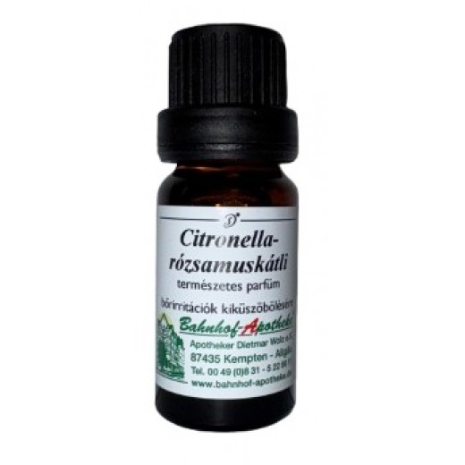 Stadelmann Citronella-rózsamuskátli természetes parfüm (rovarűző olaj), 10 ml